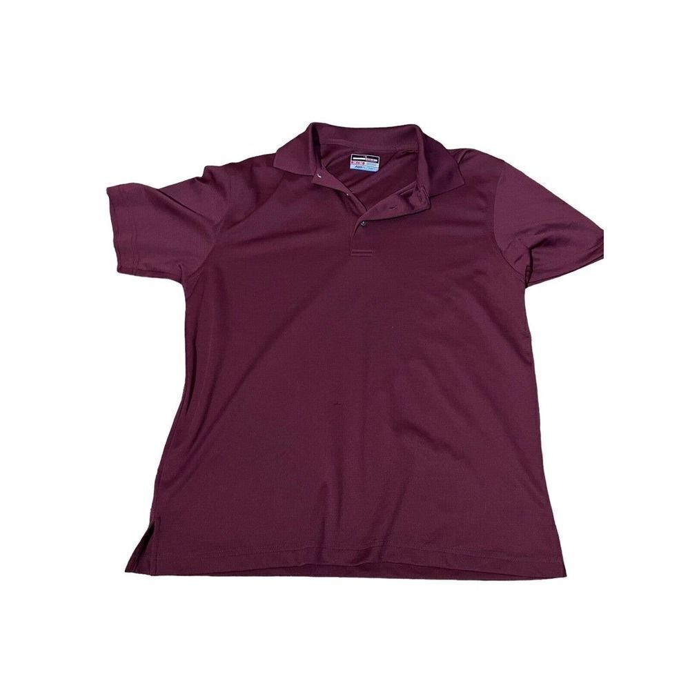 Grand Slam Golf Air Flow Performance Red Polo Shirt Polyester Wicking